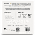 Mouth OS Mint Frost by Clean Saint back panel | 60 Dissolvable Film Precision Doses | A.C.E. Technology | Hydroxyapatite | Ionic Zinc | Fluoride-free | Made in Los Angeles